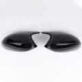 BMW 3 Series E90 rearview mirror shell replacement set in black ABS plastic