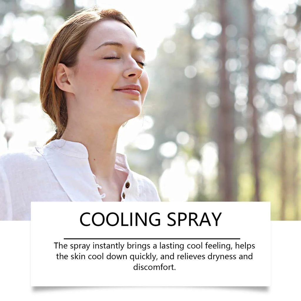 Cool Spray Summer Portable Outdoor 50ml mint cooling mist bottle for outdoor refreshment