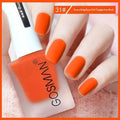 13ml quick-dry matte nail polish bottle with non-peel formula in 46 colour shades including matte black and ox blood red