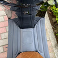 3D rubber motorcycle foot pad front pedal in black gray with open tank port modification accessory