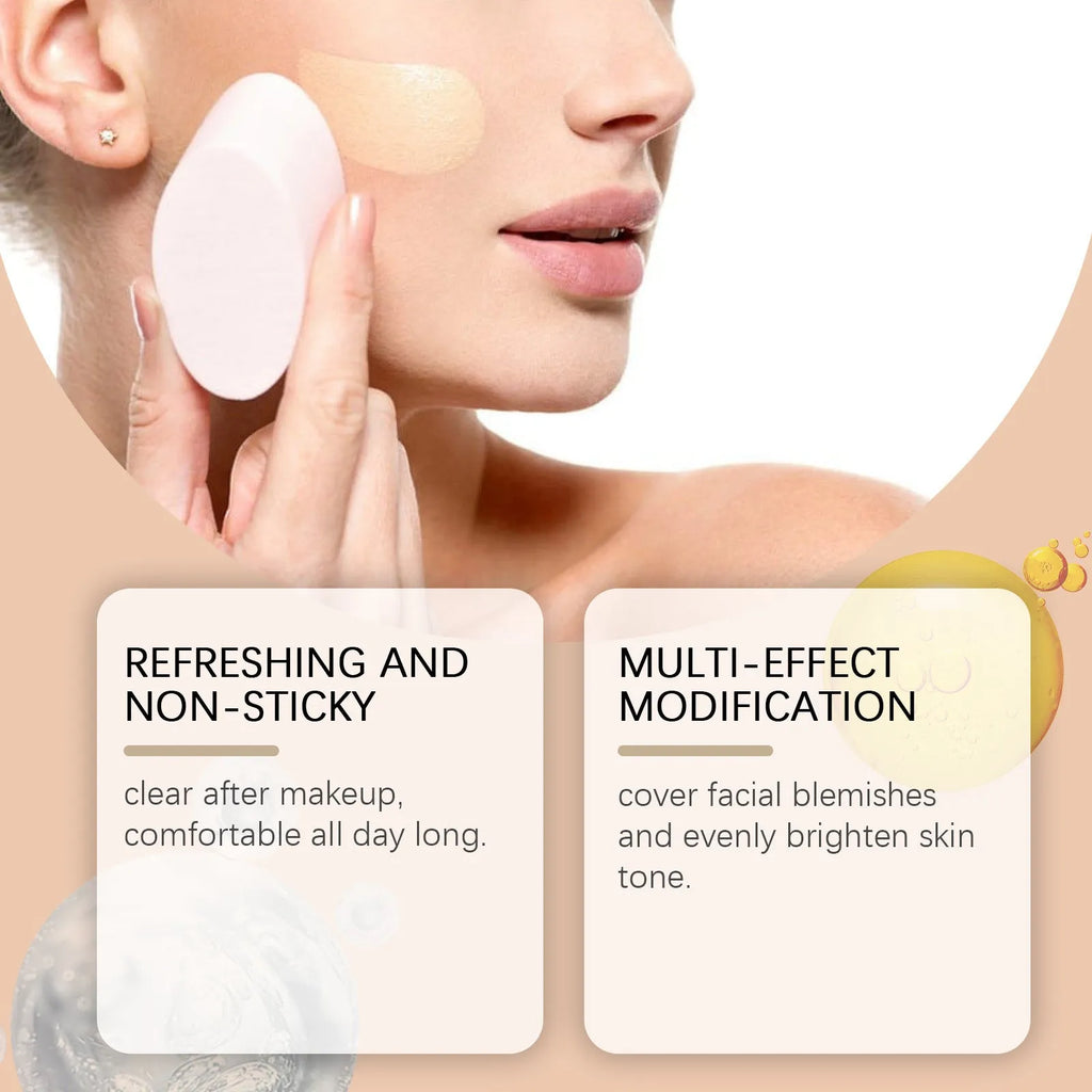 Medium skin moisturizing concealer liquid foundation 3.5ml compact bottle