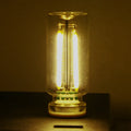 RX9001 transparent USB touch ambience night lamp in platinum with warm white light