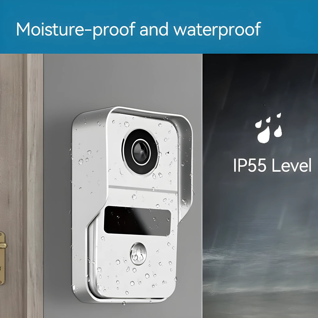10-inch video intercom doorbell system with 1080P HD camera and indoor display unit