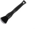 Black car detailing brush with pig hair bristles shown in two size options for interior cleaning