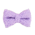Purple cloth dog collar leash bow and vest set for small dogs in multiple sizes