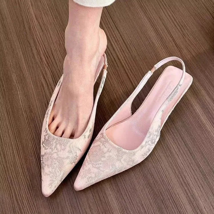 Women's Mary Jane stiletto heels with buckle, mid heel 3-6cm, cotton lining, available in milky white