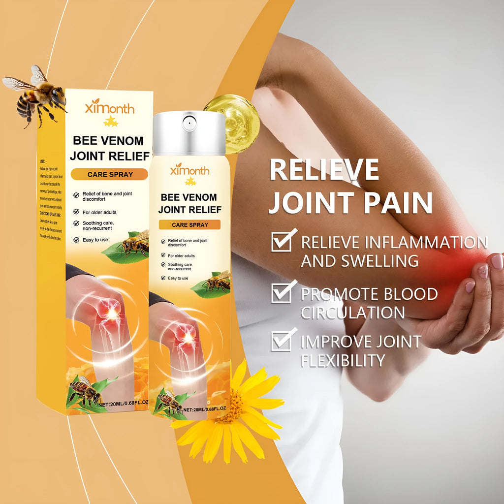 20ml body care spray bottle with menthol, bee venom, and arnica for daily nourishing skin care