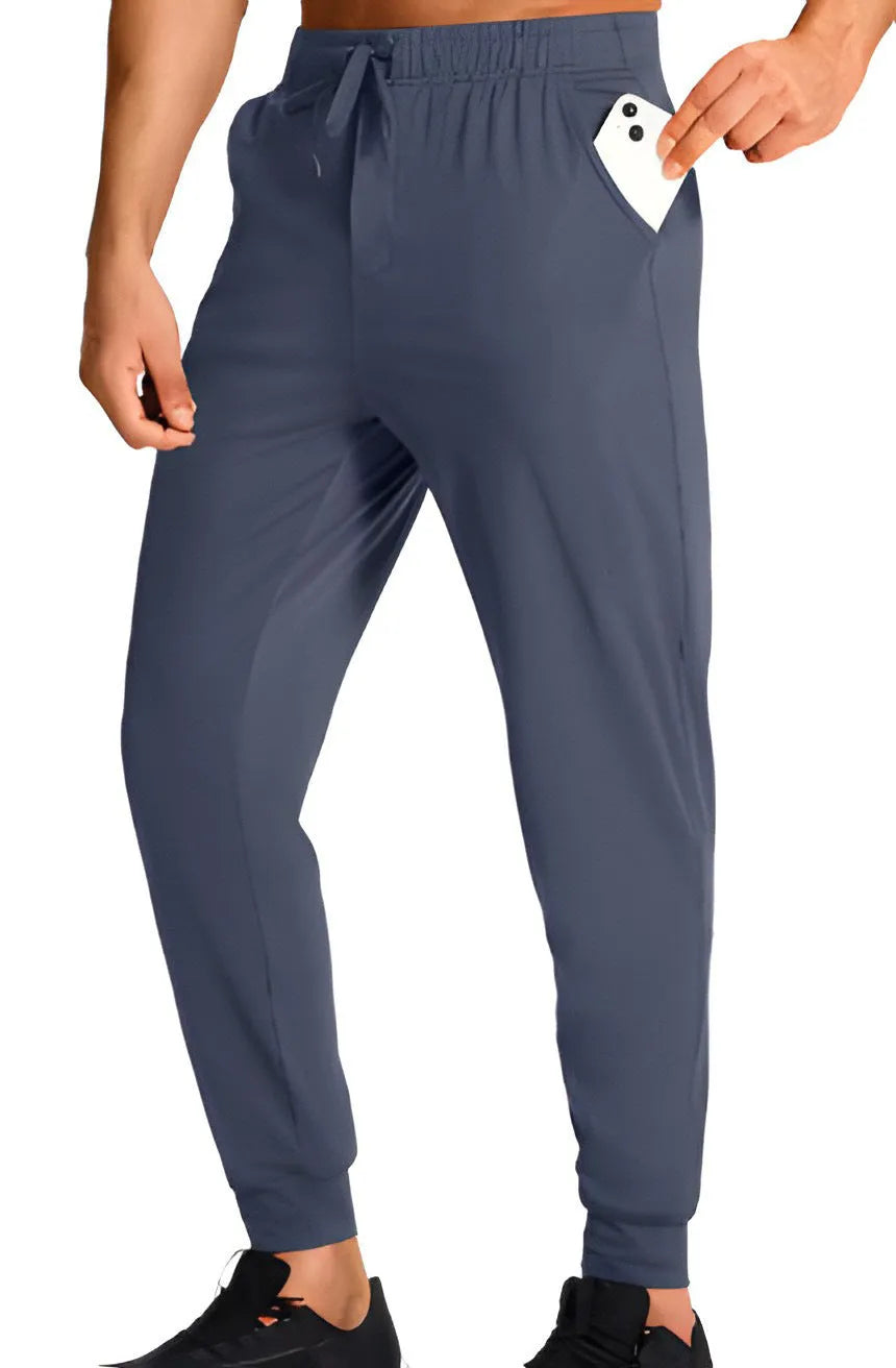 Men's loose fit casual trousers in solid colour available in sizes XS to 4XL