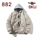Men's large size pilot jacket in chemical fibre blend fabric with polyester lining and embedded line pockets