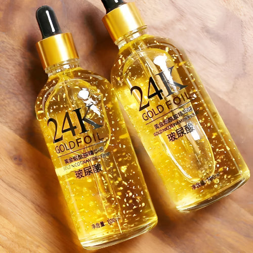 24K nicotinamide hyaluronic acid ginseng facial essence 100g bottle for neutral and mixed skin