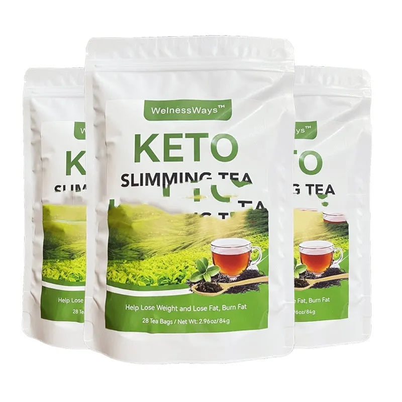 28 day herbal tea assortment with multiple blends including flat tummy tea and keto tea