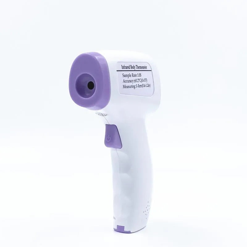 White digital non-contact thermometer for general temperature measurement.