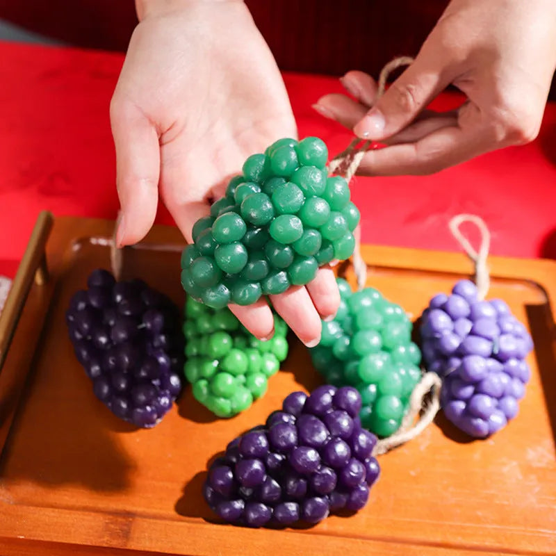 Handmade grape-shaped soap bar in purple colour weighing 80 grams