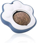 Plush catnip mouse toy for dental cleaning with blue, green and pink colour options showing 45mm size
