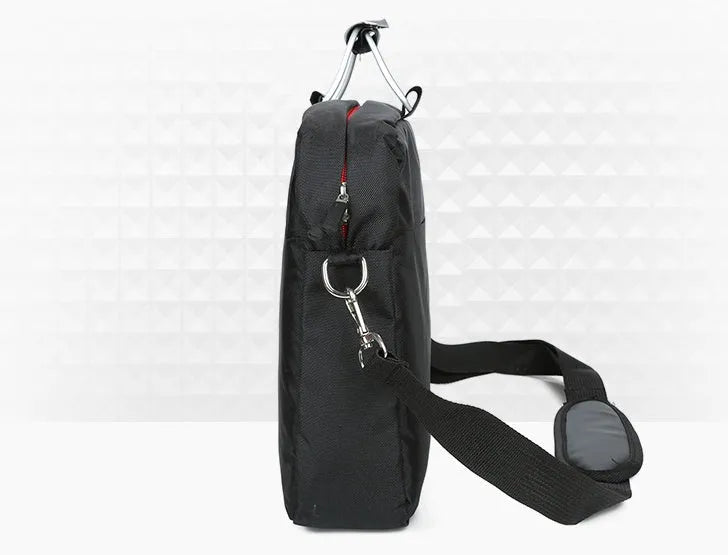 Computer bag exhibition gift bag 14 inch wear resistant nylon cloth black colour