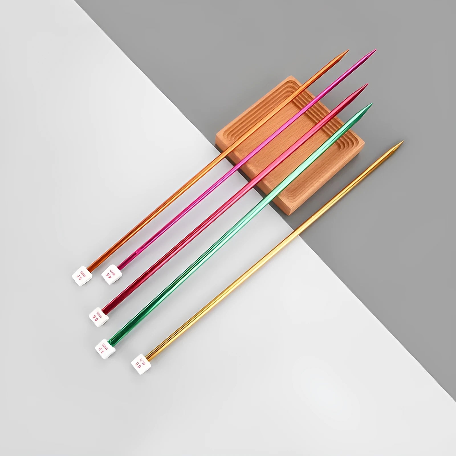 Lengthened crochet hook set with cap body available in sizes 2.0mm to 10.0mm sold as pairs