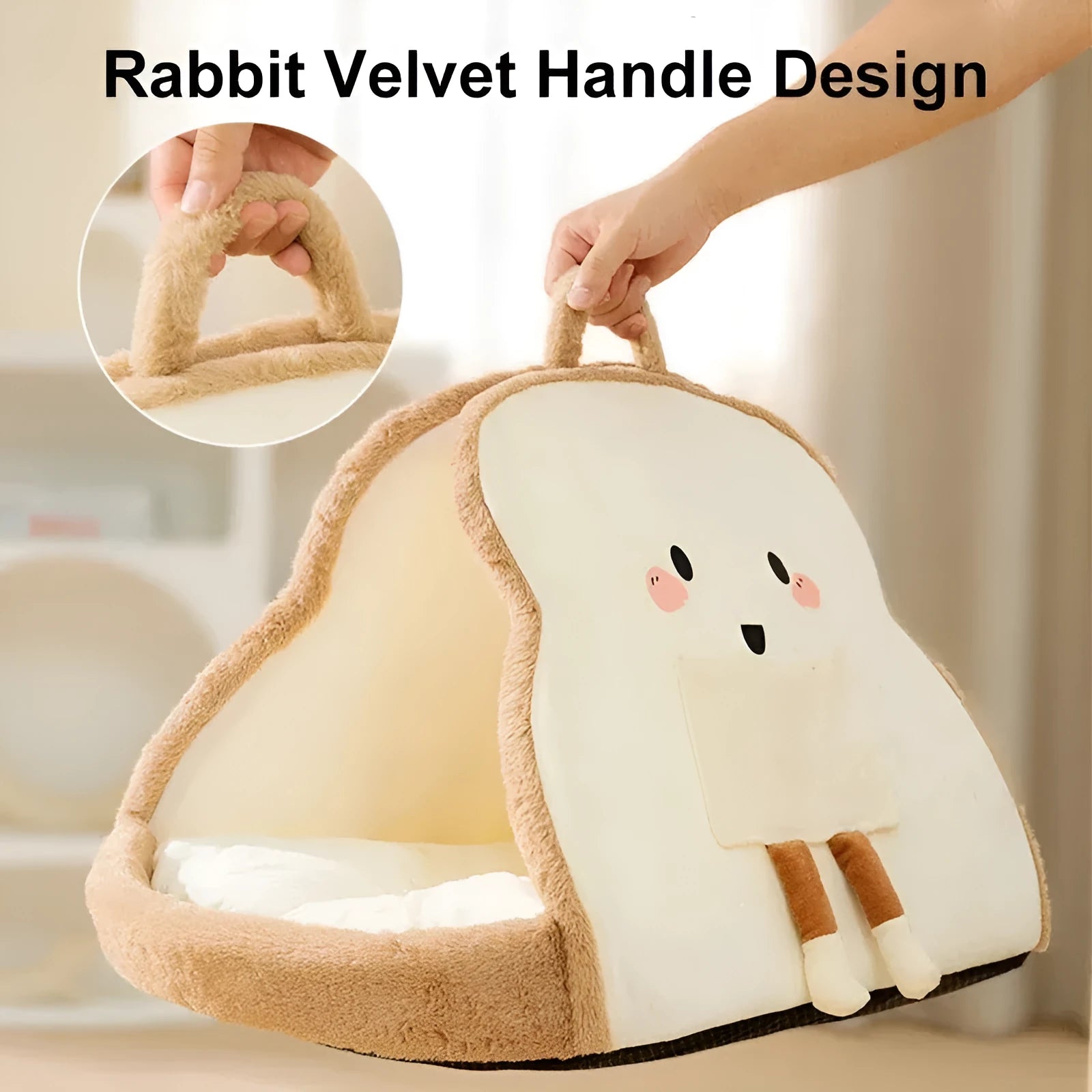 Green cat tent winter warm cozy pet house deep sleeping cave bed for kittens and small puppies