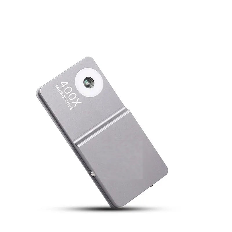 Black silver aluminium alloy TPU mobile phone microscope lens 400X HD for iPhone 12 Pro Max