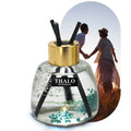 Glass bottle car perfume ornament with loose incense in six scent options