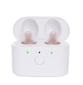 Rechargeable hearing aid with magnetic charging case and type-C interface