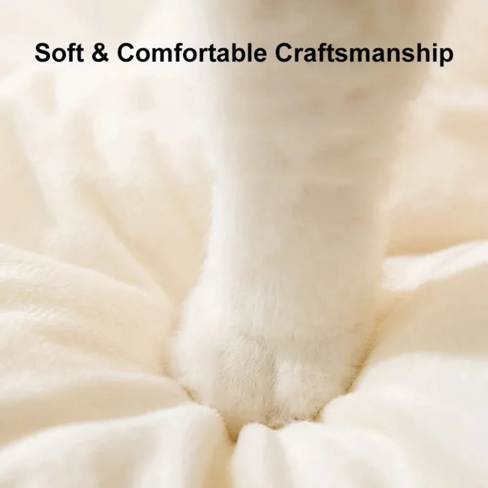 Green cat tent winter warm cozy pet house deep sleeping cave bed for kittens and small puppies