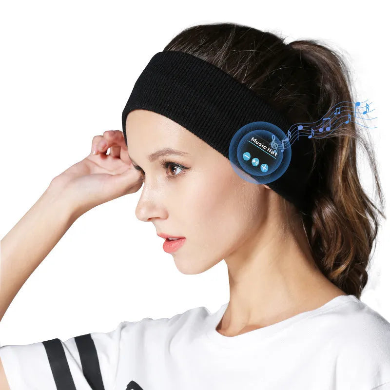 Bluetooth 5.4 eye mask sports scarf with removable washable hair band in three colour options