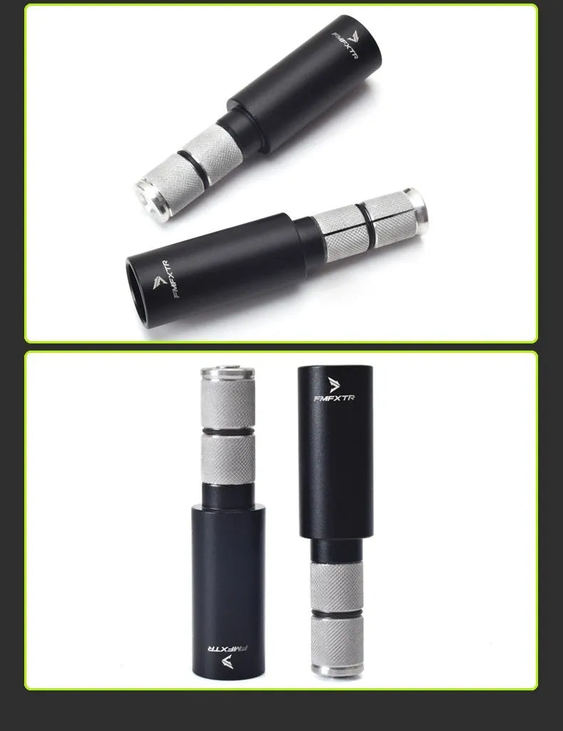 Pair of aluminium alloy bicycle handlebar extension rods with 15-20mm expansion range