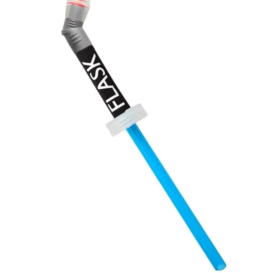 Plastic portable straw with suction tube for mountain climbing and off-road biking