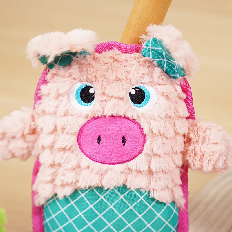 Dog toy with sound bite resistant for puppies teething in BLUE colour