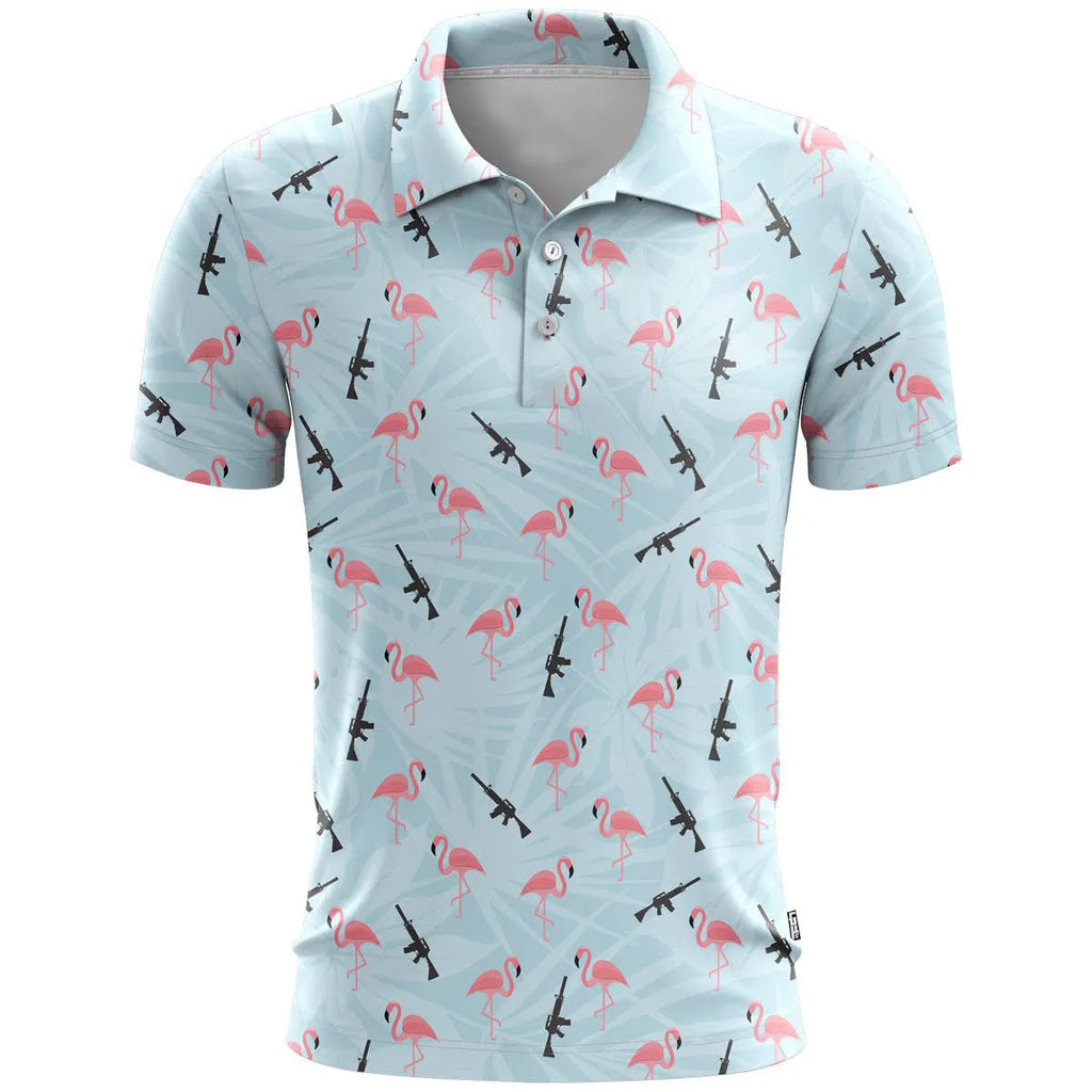 Loose-fitting sports short sleeve top in bird eye cloth polyester available in multiple colours and sizes