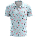 Loose-fitting sports short sleeve top in bird eye cloth polyester available in multiple colours and sizes