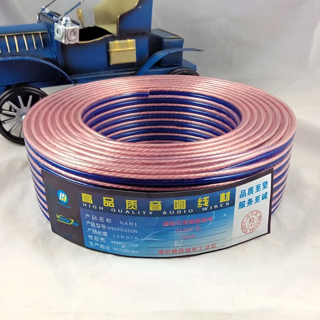 300 core blue and white horn wire audio speaker cable for AV equipment