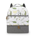 Mother and child travel mummy bag – grey Oxford cloth insulated backpack with curved shoulder straps