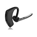 V9 Business Bluetooth headset with ear-bud showing dual phone connectivity and noise cancellation features
