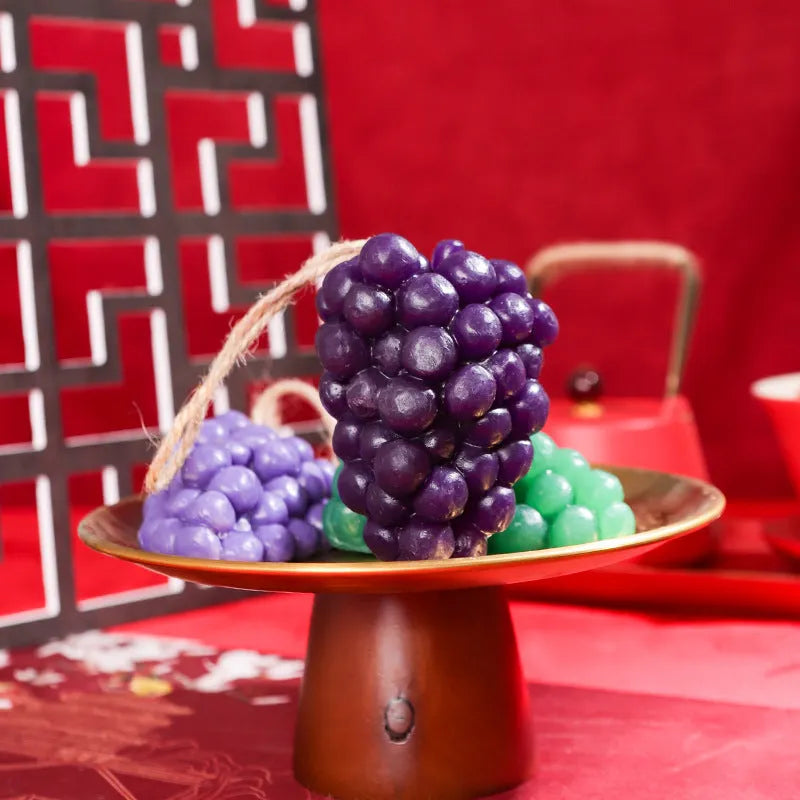 Handmade grape-shaped soap bar in purple colour weighing 80 grams