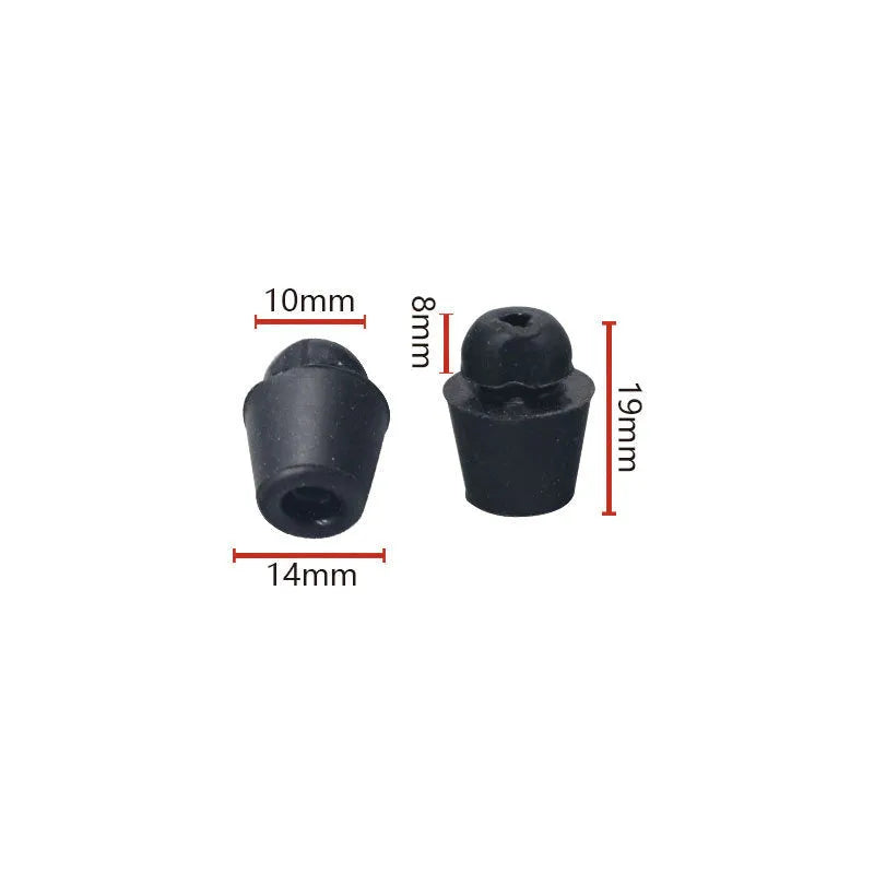 Automobile buckle shock absorption kit with 10 rubber pier clips in colour X16 for vehicle interior damping