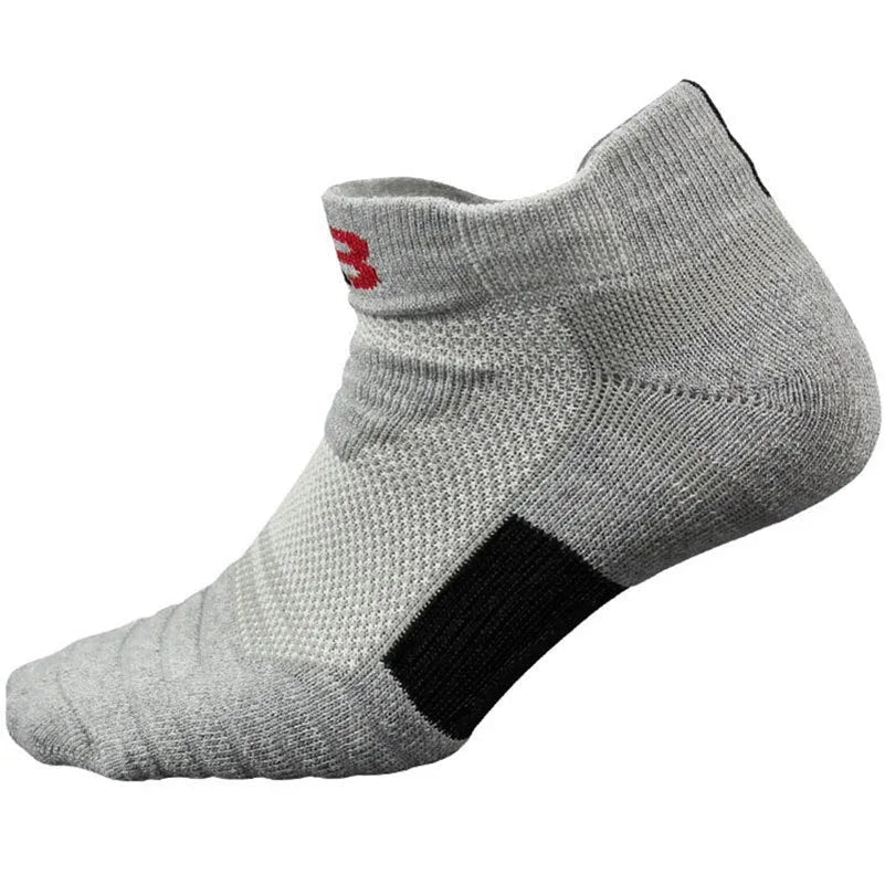 Cotton blend socks 3-pair set in black white and grey with short and middle tube options for men Eur 39-45