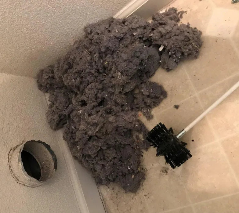 Flexible 600mm chimney cleaning brush with nylon bristles for dryer vent pipes