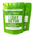 14 day herbal detox tea with 14 individual 3g sachets in packaging