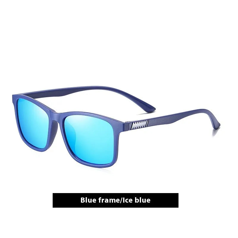 New polarized sunglasses for men outdoor driving cycling with blue frame ice blue option