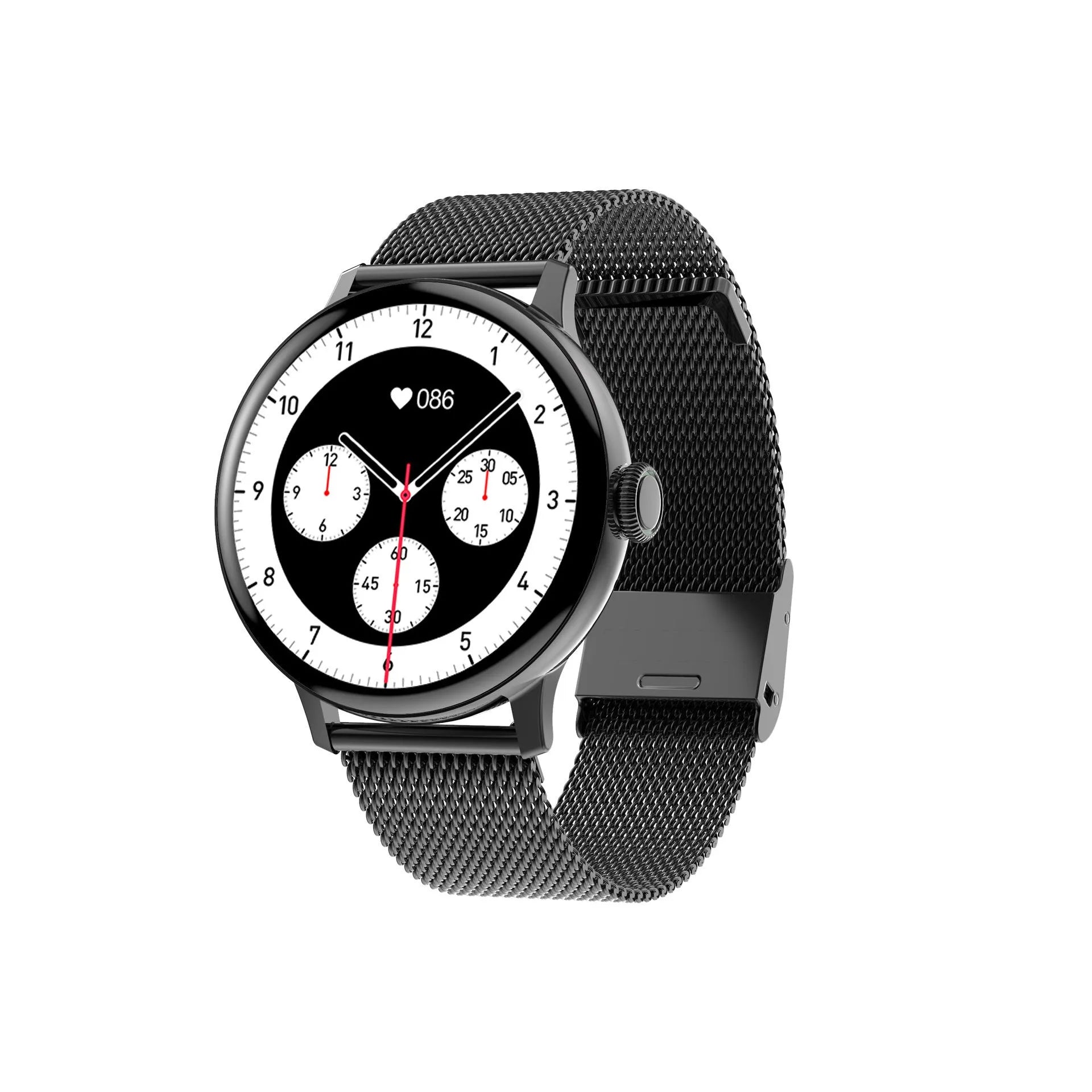 Bluetooth call smart bracelet with heart rate and blood pressure sensors, 1.2 inch screen, and TPU strap on wrist