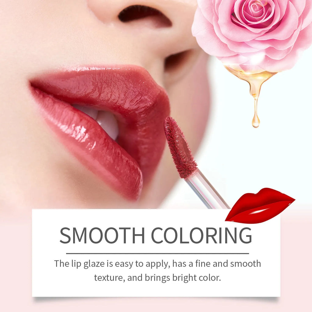 Double-headed lip liner and lip lacquer pen lipstick in twist-up packaging.