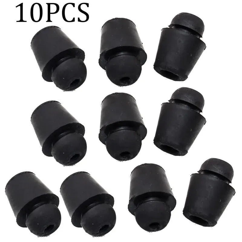 Automobile buckle shock absorption kit with 10 rubber pier clips in colour X16 for vehicle interior damping