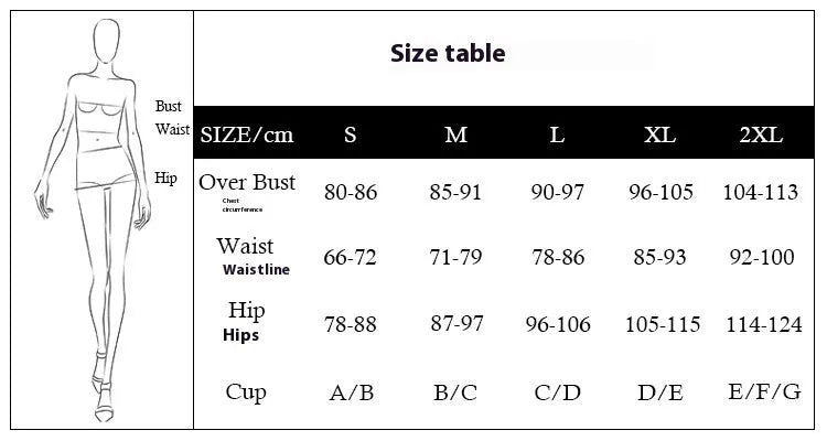 Three-piece women's nylon spandex swimsuit set in black, white, pink, orange red, sizes S to XL
