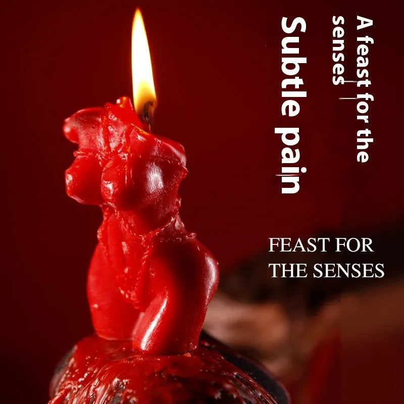 9i Smsexy Props Fragrance Smoked Low Temperature Candles in Lilac Purple, Rose Red, and Spring Pink colours.