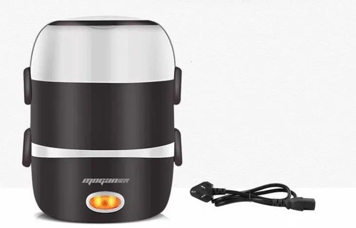2-litre electric rice cooker with steamer layers, 200W, lightweight 1.3kg