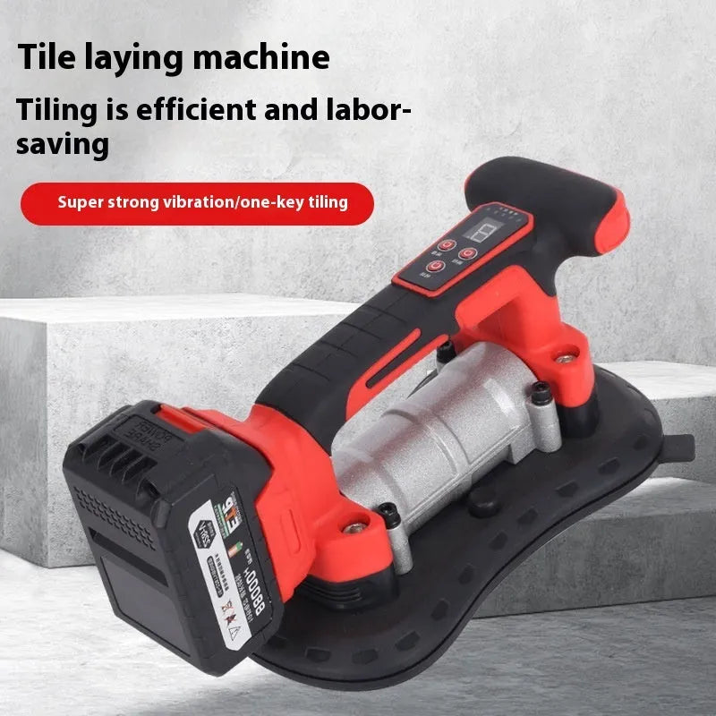 21V automatic tile laying machine with 200kg capacity and adjustable vibration for 30-200cm tiles