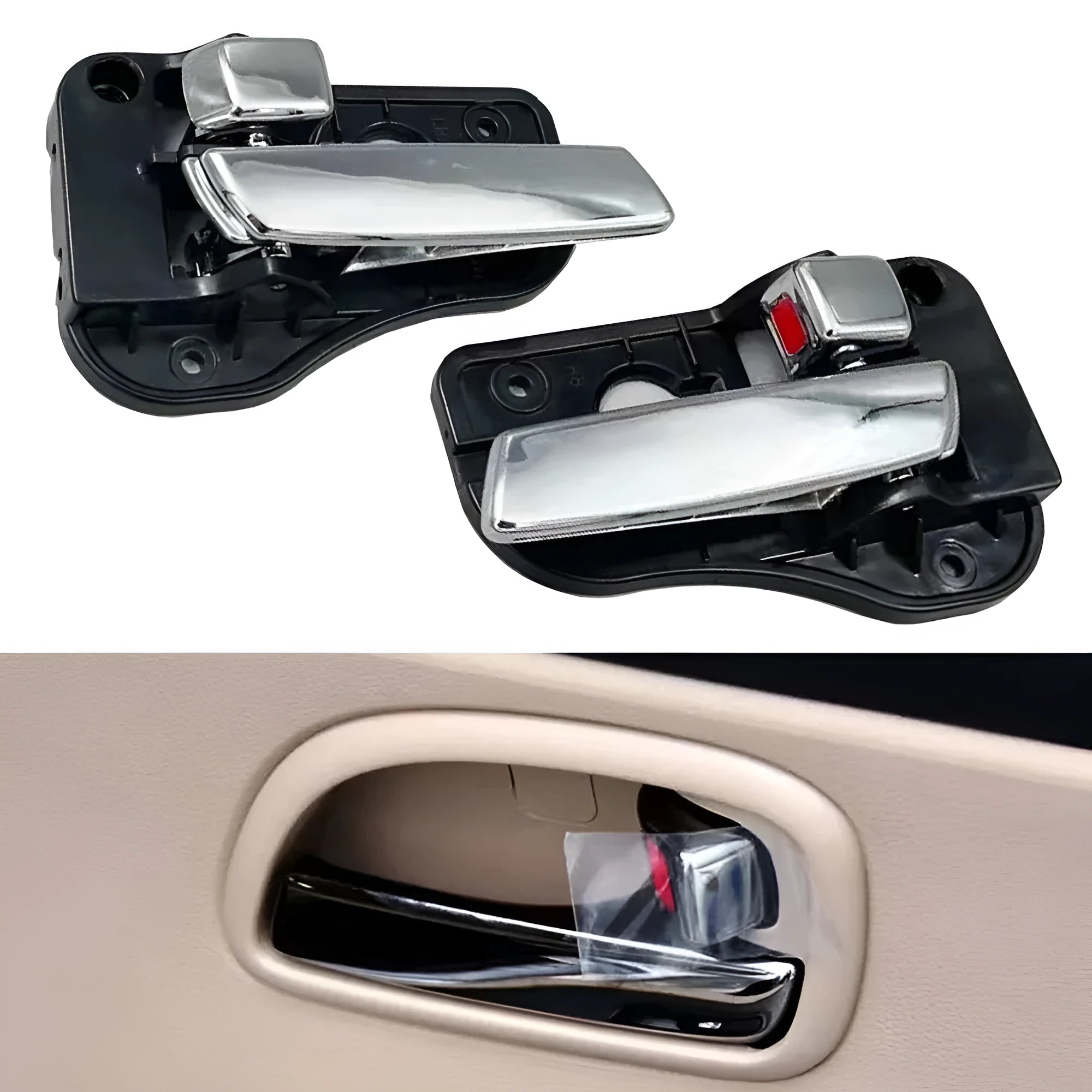 Hyundai Tucson inside door handle front left or right ABS black beige plating replacement part