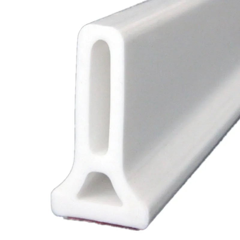 TPE silicone bathroom waterproof strip in black, white and grey colours for shower room sealing