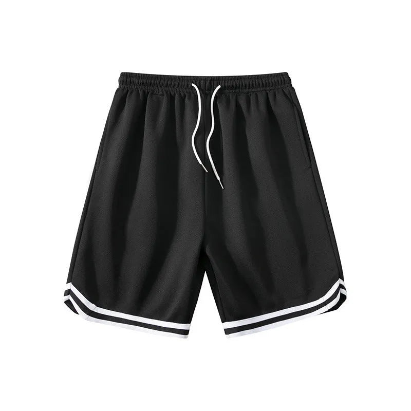 Men's polyester summer shorts in multiple colours with elastic waistband and loose fit design
